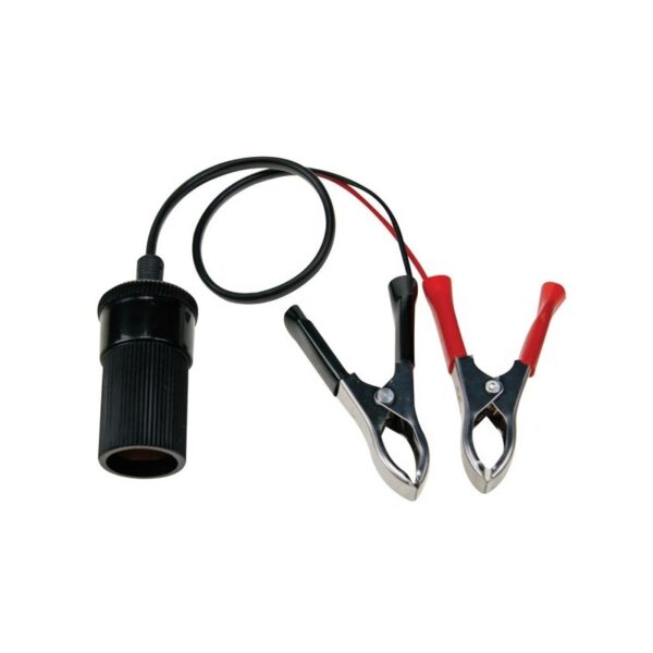 ADAPTATEUR POUR FICHE ALLUME-CIGARE 12V AVEC PINCES POUR BATTERIE