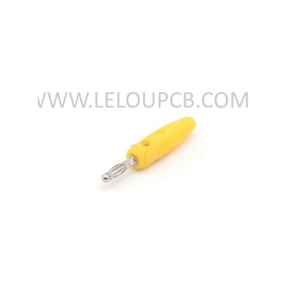 FICHE BANANE 4mm - JAUNE