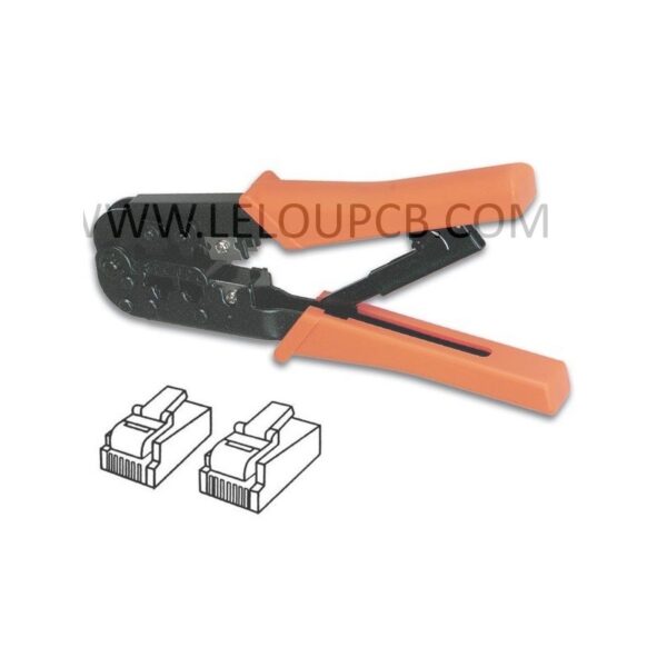 PINCE A SERTIR POUR CONNECTEURS MODULAIRES 6P4C (RJ11), 6P6C (RJ12), 8P8C (RJ45)