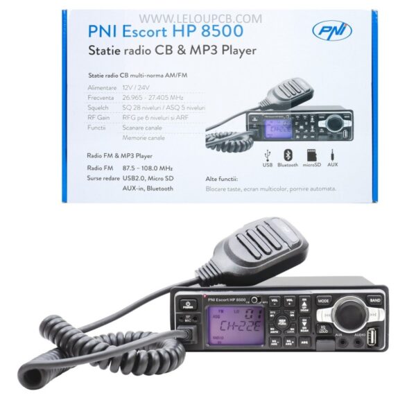 PNIHP 8500 ASQ radio FM, CB, et lecteur MP3