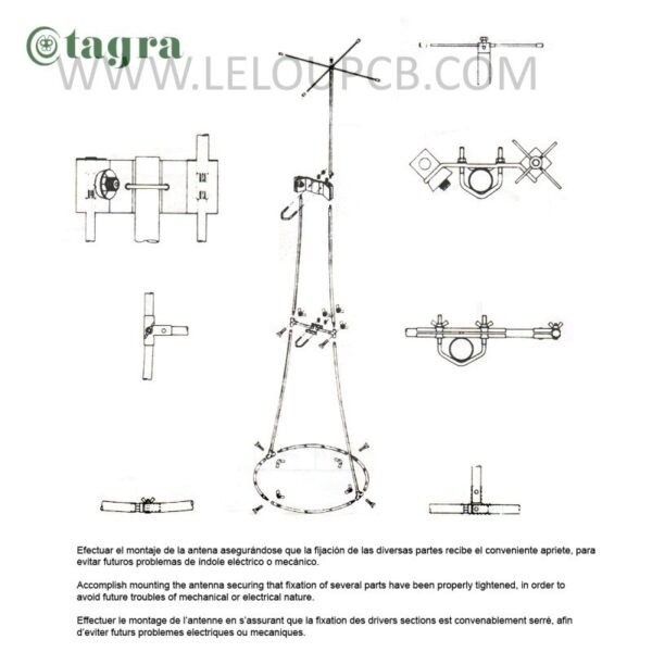 Tagra BT 101 Antenne de Base 5/8